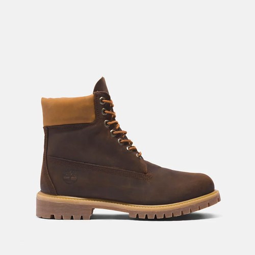    TIMBERLAND TB0A628D 943 6 INCH PREMIUM BOOT - BROWN YELLOW